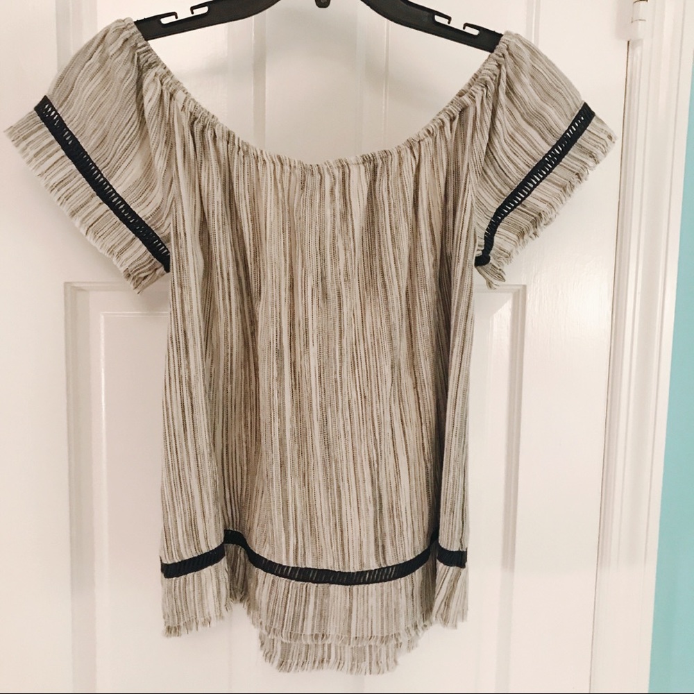 Off the shoulder boho shirt